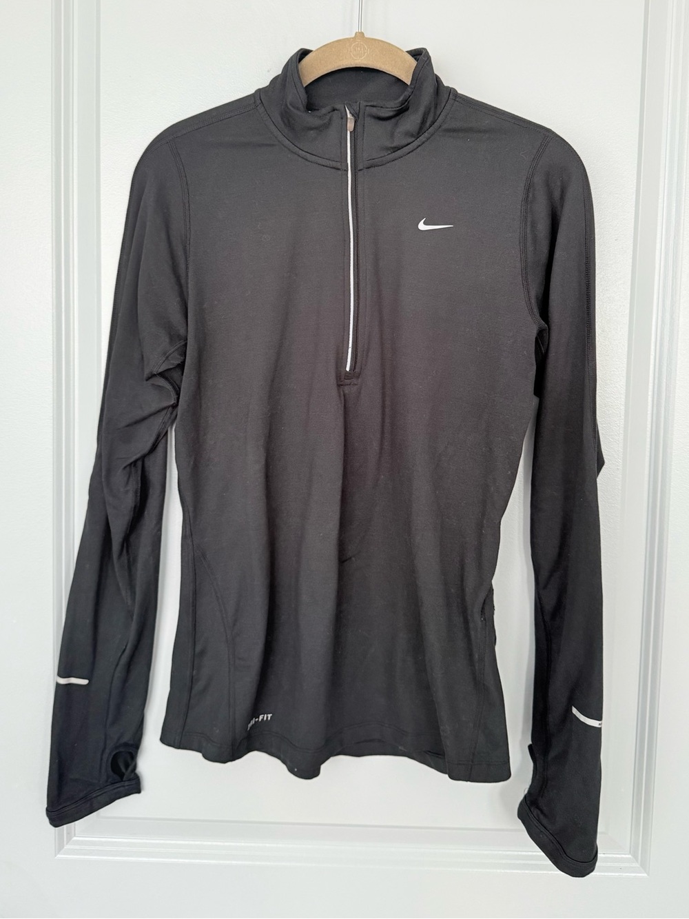 Nike Black Quarter-Zip Dri-FIT Training Top
